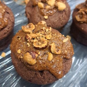 Moelleux chocolat à la vapeur, praliné maison